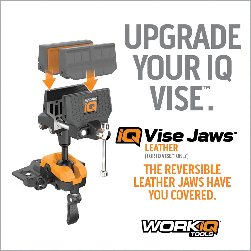 Work IQ Vise Jaw Sleeves with Leather