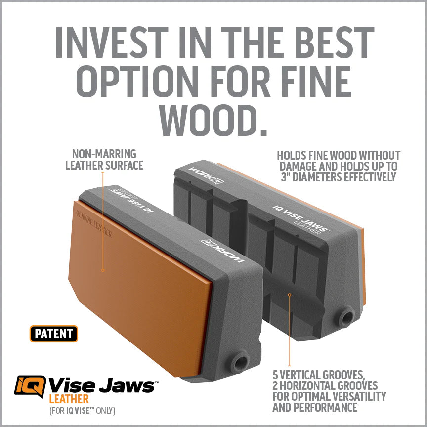 Work IQ Vise Jaw Sleeves with Leather