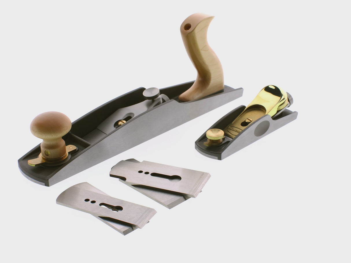 Melbourne Tool Company Low Angle Block & Jack Hand Plane Set Plus Blades