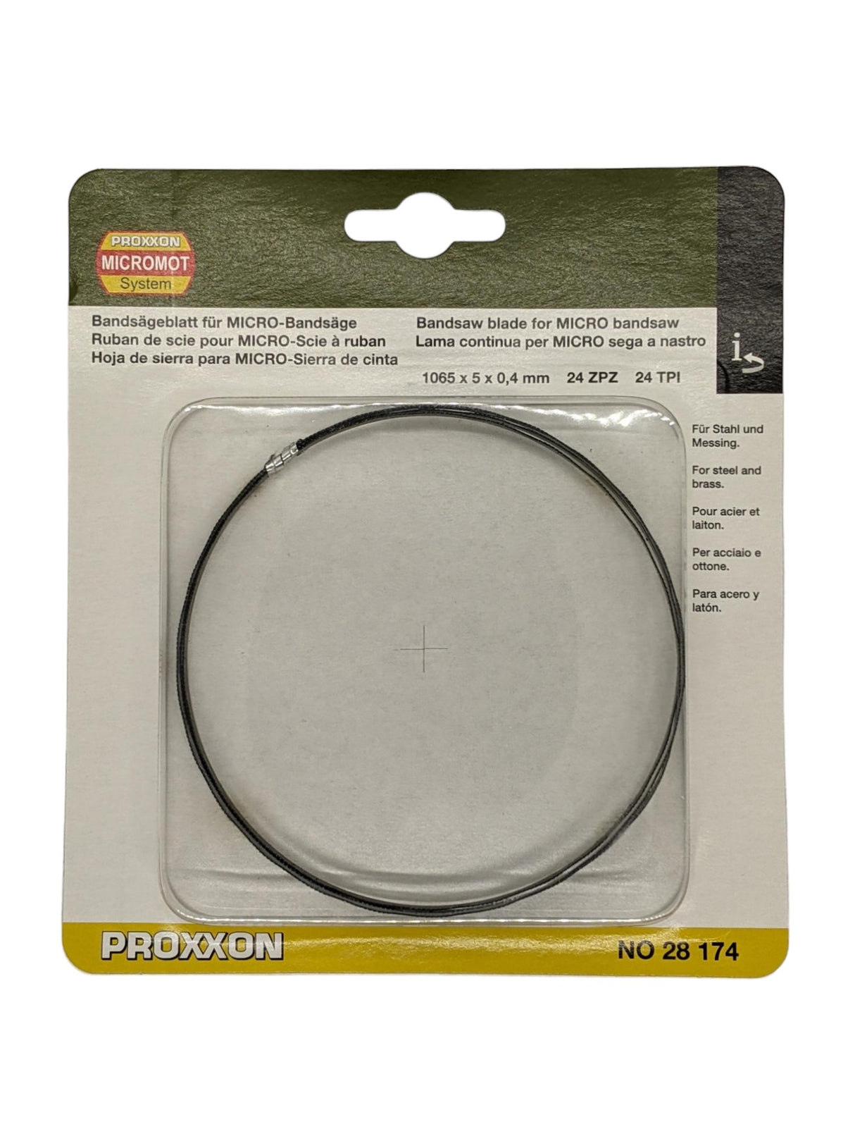 PROXXON Bandsaw Blade 24TPI Fine Tooth 1065x5mm suits MBS-240/E Micro Bandsaw