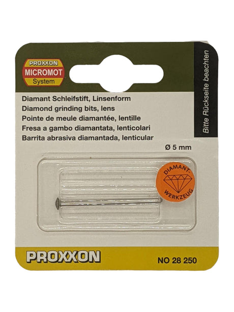 PROXXON Diamond Grinding Bit 5mm Lens Profile