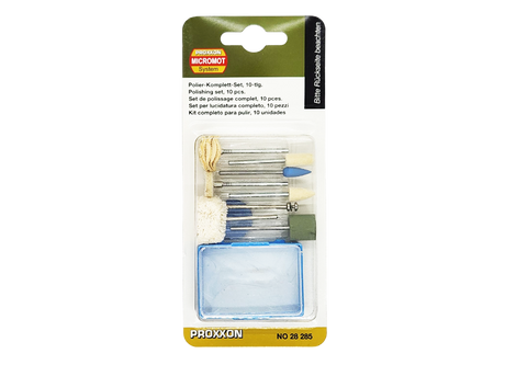 PROXXON 10-Piece Polishing Set for Rotary Tools