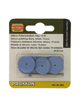 PROXXON Flexible Silicone Polishing Wheels 22mm Pack of 10