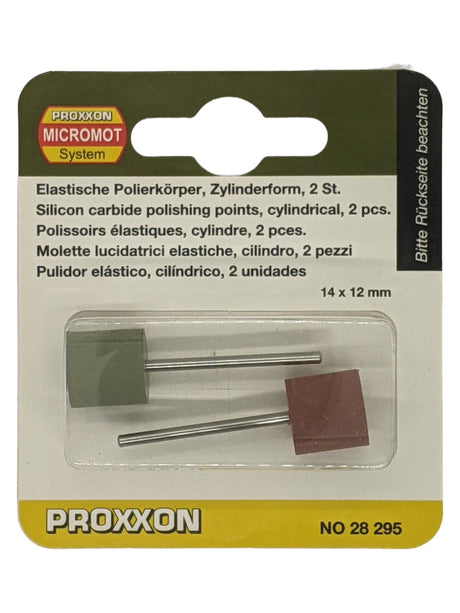 PROXXON Flexible Cylindrical Polishing Pads 14mm Pack of 2 for Rotary Tools