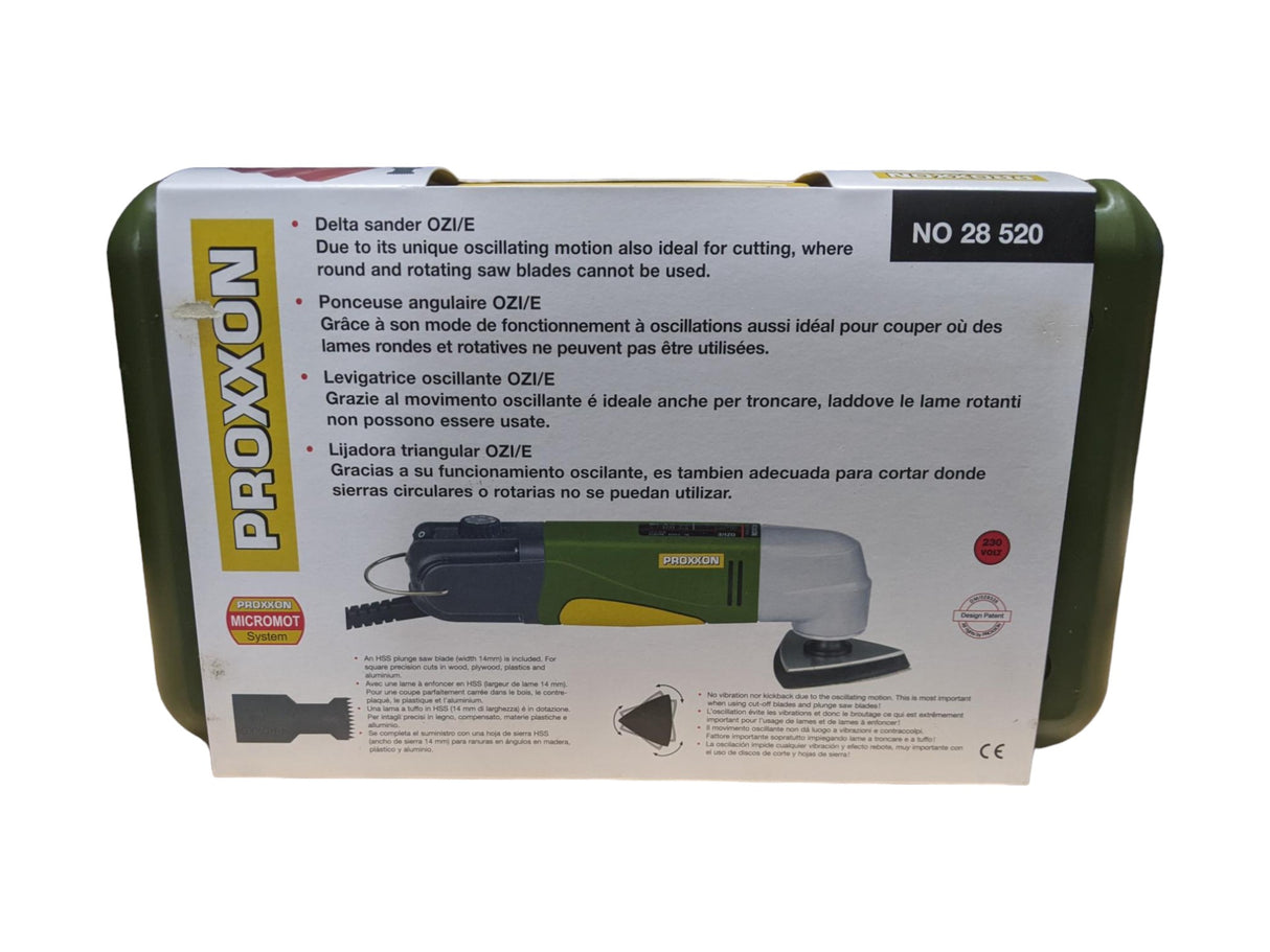 PROXXON OZI/E Delta Sander Corded 80W with Sanding Pads