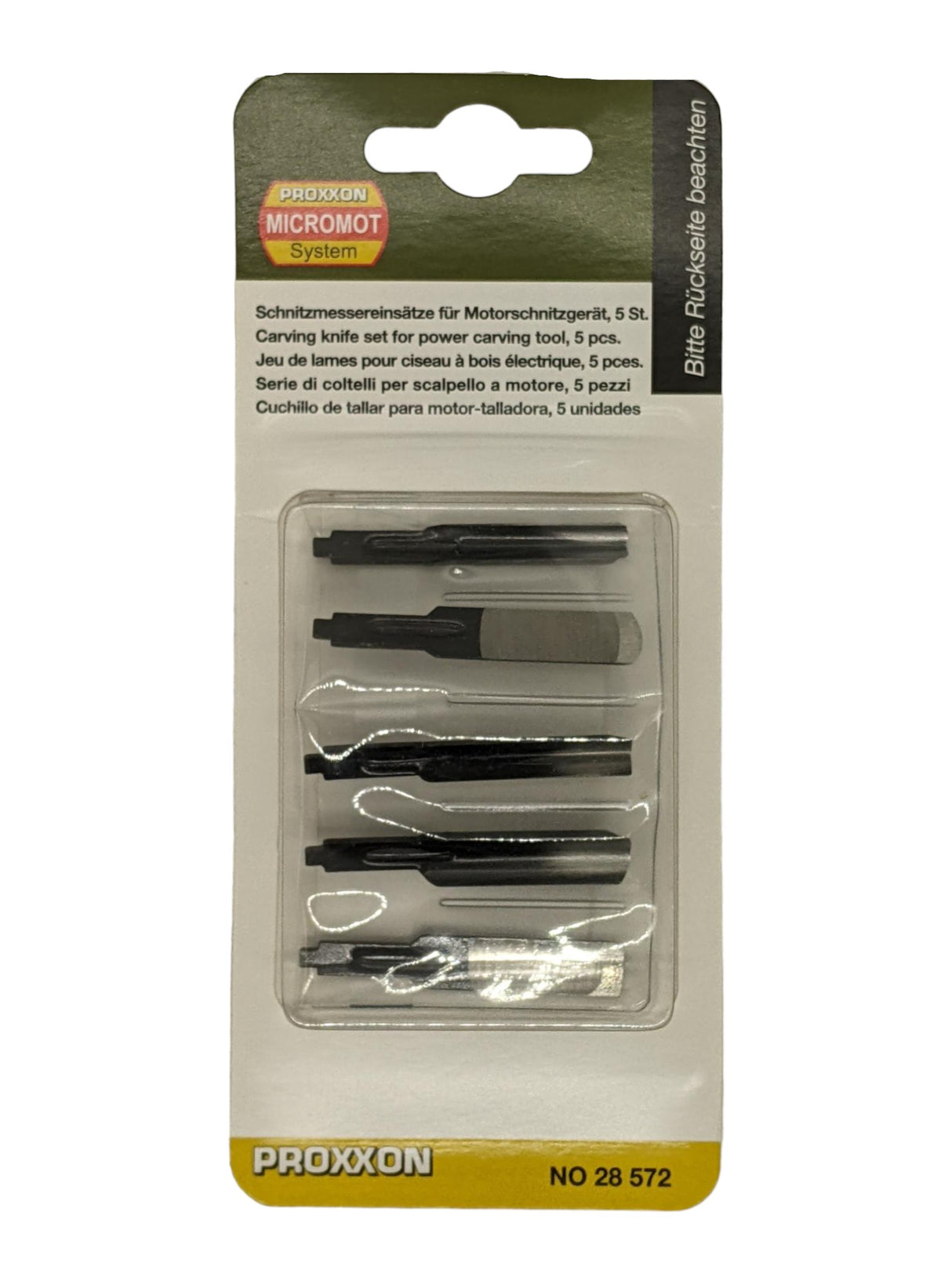 PROXXON Set of 5 Carving Blades for MICROMOT MSG Power Carver