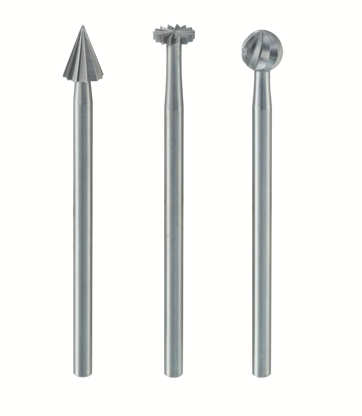 PROXXON Tungsten Vanadium Milling Bits 5mm Pack of 3 Assorted Shapes