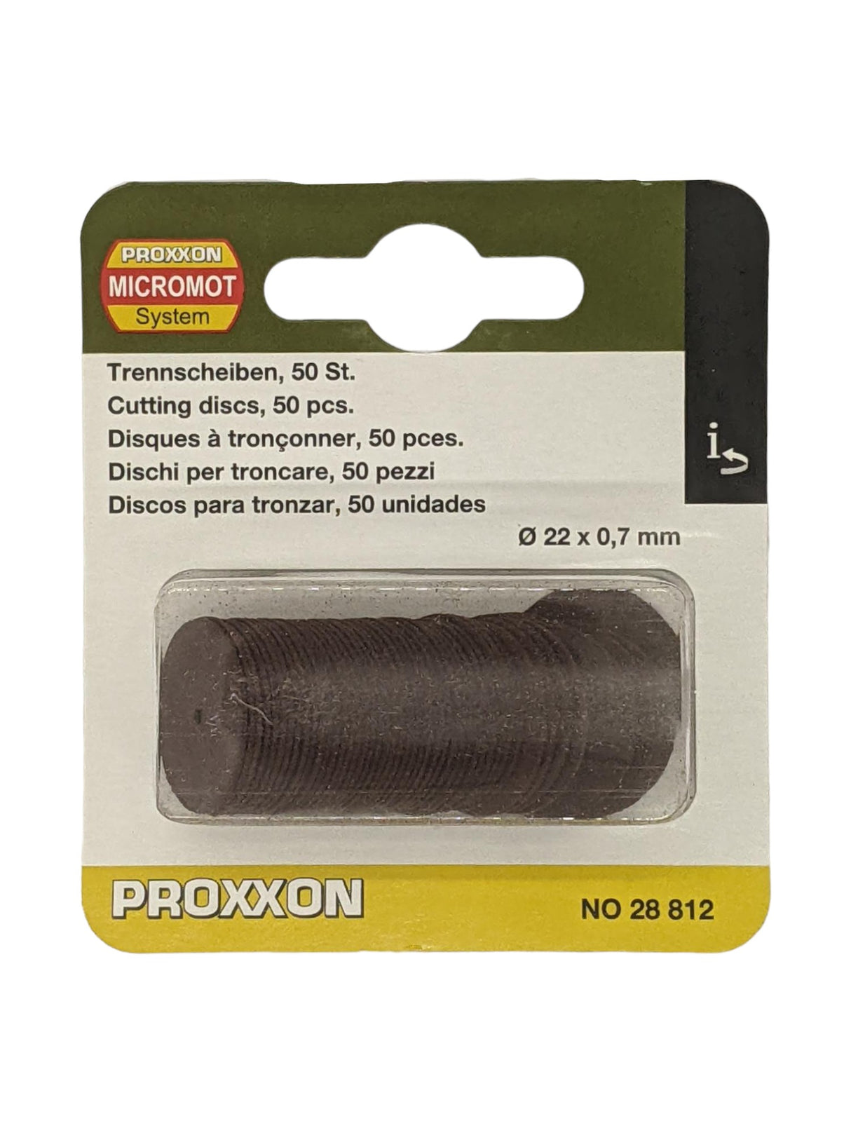 PROXXON Cutting Discs 22mm Corundum Cutoff Wheels