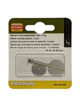 PROXXON Set of 3 Assorted Spring Steel Metal Cutting Blades Suits MICROMOT System Tools