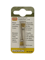 PROXXON 13mm Brass Cleaning Cone Pack of 2 Suits MICROMOT Drill Grinders