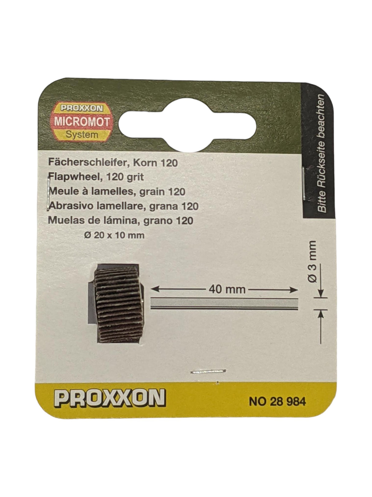 PROXXON Flap Wheel Sanders 120 Grit for Rotary Tools