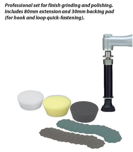 PROXXON Professional Polishing and Grinding Set for Angle Polisher