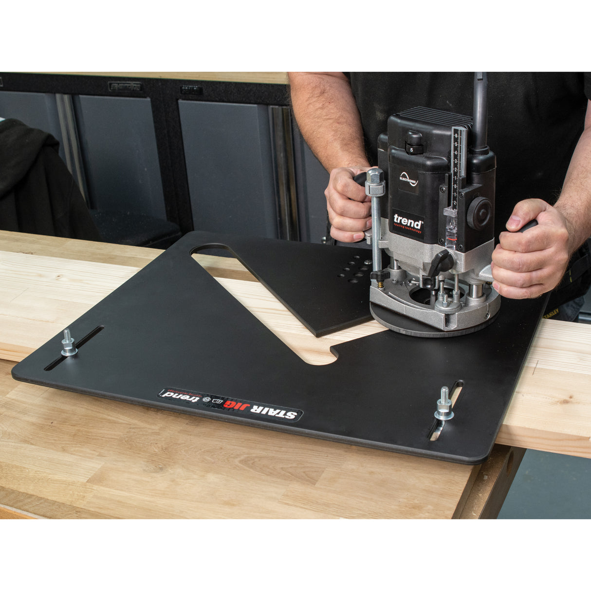 Trend Stair Router Template Jig for Closed Risers