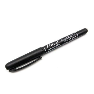 Pica 532/52 Stylo Permanent 1-2mm rond blanc 